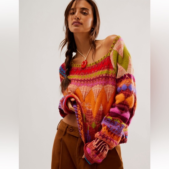 Free People | Lydia Monochrome Pullover | Medium - Picture 11 of 11